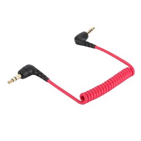 UNCLE LIGHT Replacement SC2 Coiled Microphone Cable for Cameras Video Recorders, 3.5mm Stereo TRS Male to 3.5mm Male Stereo TRS Adapter, Compatible with Canon Nikon DSLR SLR Camera etc