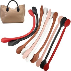 MEABEN 10 قطع من مقبض حقيبة جلدية PU، حزام حقيبة يد، مقابض محفظة جلدية، مقابض بديلة لأشرطة الحقيبة، ملحقات حقيبة لحقيبة اليد/حقائب الكتف/حقيبة الظهر/صناعة المحفظة، متعدد الألوان 42 سم in Kuwait