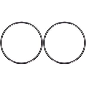 Zerodis Purse Handle, 2 Round Metal Handles Handbag Ring Buckle Bag Handle Hardware Wire for Luggage Hardware Accessories(White)