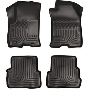 Husky Liners - Weatherbeater | Fits 2008 - 2011 Ford Focus - Front & 2nd Row Liner - Black, 3 pc.| 98311