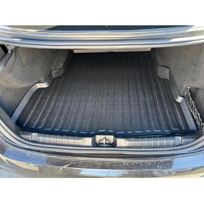 Premium Cargo Liner for Maserati Ghibli 2014-2024 Sedan - 100% Protection - Custom Fit Car Trunk Mat - All-Season Black Cargo Mat - 3D Shaped Laser Measured Trunk Liners for Maserati Ghibli