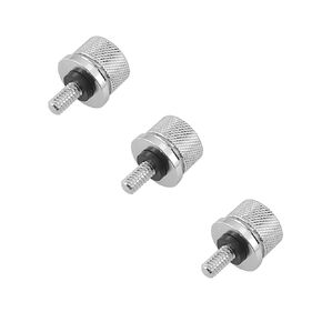 CNC Aluminum Steel Seat Bolt Screw for Harley Davidson Accessories 1996-2023(Silver 3 pcs)