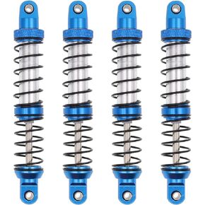 4Pcs Metal Shock Absorbers Oil Damper Adjustable RC Crawler Shock RC Damper Springs Compatible With 1/10 Axial SCX10 II 90046 Traxxas TRX4 RC4WD D90 TRX6 Redcat Gen 8 RC Crawler Car (80MM)