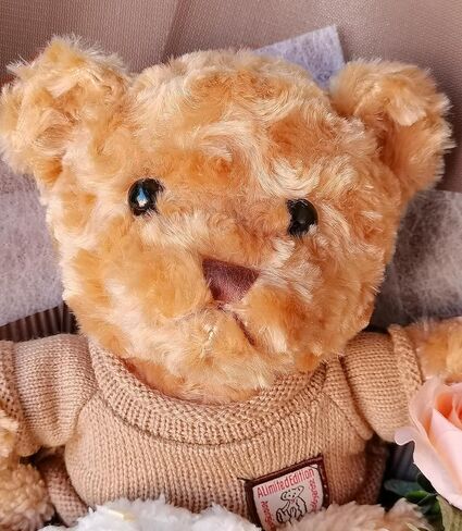 Cute Bear Bouquet - Handmade Plush Bear Bouquet with Cute Soap Flower for Any Occasions, Birthday, Bridal Shower, Graduation etc. (6 Little Bears) in Saudi Arabia