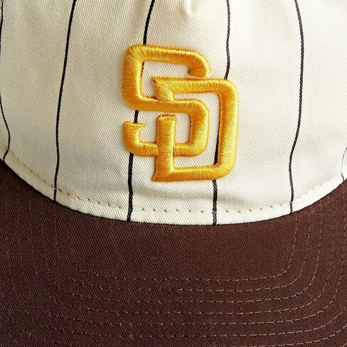 عصر جديد SD سان دييغو بادريس ريترو مقلمة قبعة لاعب الجولف Snapback، قبعة قابلة للتعديل in Kuwait