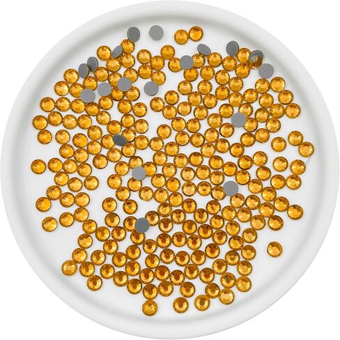 4500Pcs Hotfix Rhinestones Bulk, Crystal Clear AB Rhinestones for Crafts Clothes DIY Decoration,SS10,2.8-3MM(XS013 - Light Yellow) in Kuwait
