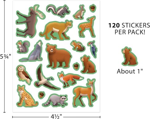 Teacher Created Resources Woodland Animals Stickers (TCR7093) in Saudi Arabia