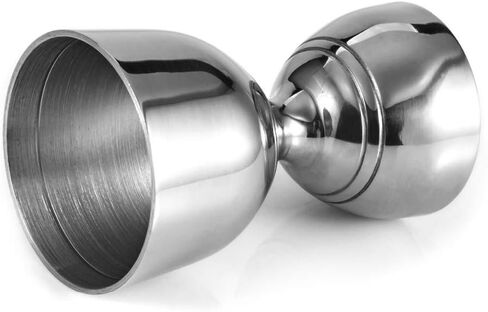 Bell Jigger Stainless Steel Bar Tool With 0.5oz, 1oz, 1.5oz and 2oz Measuring Marks, Mirror Polished Finish, One Jigger in Saudi Arabia