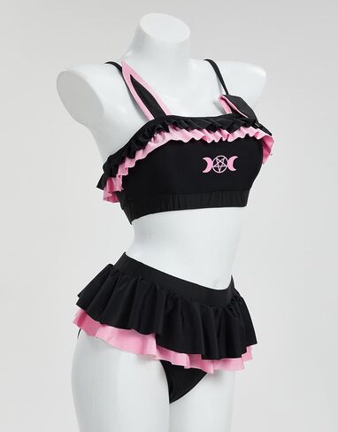 haikyuu Women Sailor Bunny Bikini Kawaii Two Piece Swimsuit Cute Goth Bathing Suit Ruffle Style in Saudi Arabia