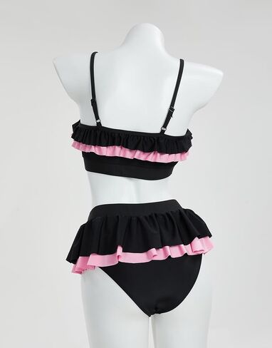 haikyuu Women Sailor Bunny Bikini Kawaii Two Piece Swimsuit Cute Goth Bathing Suit Ruffle Style in Saudi Arabia