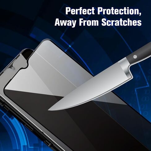 2-Pack Privacy Tempered Glass Screen Protector, 2.5D 9H HD Anti-Fingerprint Anti-Oil Scratch-Resistant, Smartphones Peep-Proof Protection Film Compatible for Samsung Galaxy A14 (Transparent) in Saudi Arabia