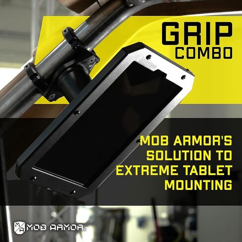 Mob Armor Grip Combo سريع الإصدار Maxx Direct Mount - حامل للخدمة الشاقة، آلية التحرير السريع، حامل رأس كروي سهل الضبط، عالمي ومرن لمعظم الأجهزة اللوحية، خياران للتركيب للسيارة والمزيد in Kuwait