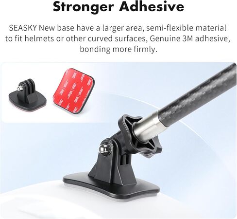 حامل خوذة SEASKY T1-A Unicorn متوافق مع insta360 X4 X3 X2 One RS متوافق مع GoPro Max 360 كاميرا رياضية بانورامية التزلج على الجليد والتزحلق على الجليد وركوب الدراجة وإكسسوارات رؤية الشخص الثالث in Kuwait