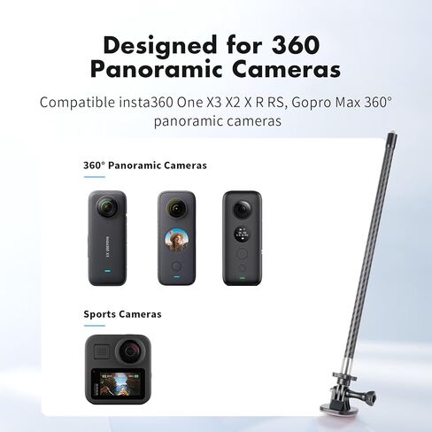 حامل خوذة SEASKY T1-A Unicorn متوافق مع insta360 X4 X3 X2 One RS متوافق مع GoPro Max 360 كاميرا رياضية بانورامية التزلج على الجليد والتزحلق على الجليد وركوب الدراجة وإكسسوارات رؤية الشخص الثالث in Kuwait