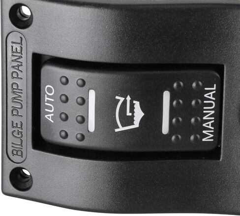 لوحة مفاتيح مضخة نزح الروك LED الفاخرة من Amarine Made وقاطع دائرة - مفاتيح تحكم بإضاءة LED أوتوماتيكية/إيقاف/رجل لمركبات RV Truck Caravan والمركبات على الطرق الوعرة in Saudi Arabia