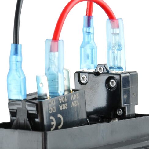 لوحة مفاتيح مضخة نزح الروك LED الفاخرة من Amarine Made وقاطع دائرة - مفاتيح تحكم بإضاءة LED أوتوماتيكية/إيقاف/رجل لمركبات RV Truck Caravan والمركبات على الطرق الوعرة in Saudi Arabia