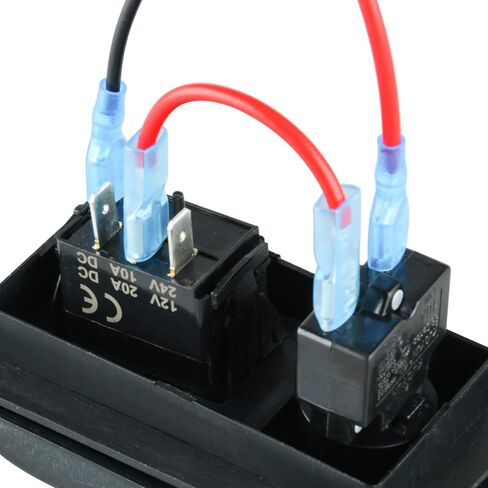 لوحة مفاتيح مضخة نزح الروك LED الفاخرة من Amarine Made وقاطع دائرة - مفاتيح تحكم بإضاءة LED أوتوماتيكية/إيقاف/رجل لمركبات RV Truck Caravan والمركبات على الطرق الوعرة in Saudi Arabia