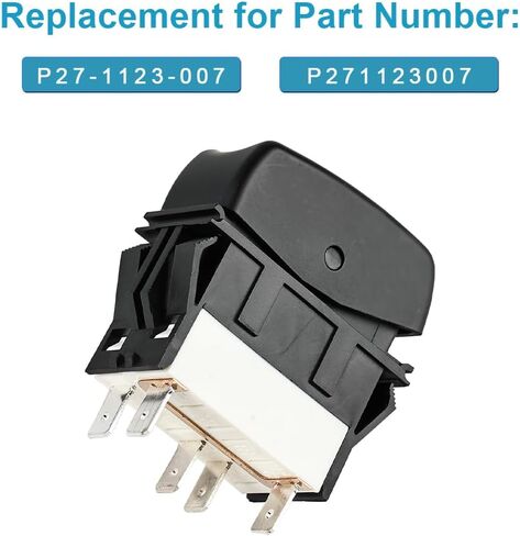 Spare Rocker Dash Console Switch Compatible with 2006-2017 Kenworth T800 T2000 T660 T440 Replacement for P27-1123-007-2PCS in Saudi Arabia