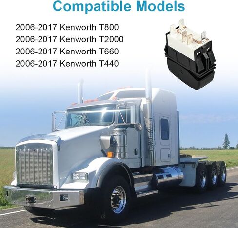 Spare Rocker Dash Console Switch Compatible with 2006-2017 Kenworth T800 T2000 T660 T440 Replacement for P27-1123-007-2PCS in Saudi Arabia