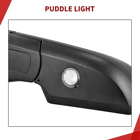 YITAMOTOR Left Driver Side Towing Mirror Compatible with 2007-2013 Tundra Door Mirror,Power Adjustable Heated Manual Folding Puddle Light in Saudi Arabia