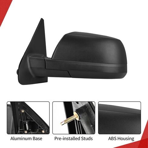 YITAMOTOR Left Driver Side Towing Mirror Compatible with 2007-2013 Tundra Door Mirror,Power Adjustable Heated Manual Folding Puddle Light in Saudi Arabia