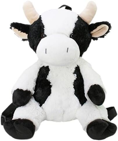 حقيبة ظهر على شكل بقرة من ويشبيتس مع حقيبة بسحاب للأطفال، مقاس 16 بوصة، وأشرطة قابلة للتعديل in Kuwait