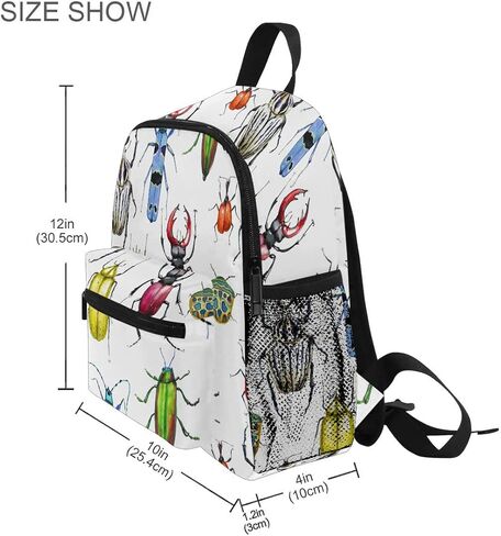 حقيبة ظهر للأطفال الصغار من Bugs Beetles حقيبة مدرسية للأطفال حقائب ظهر لرياض الأطفال ومرحلة ما قبل المدرسة والحضانة والبنات والأولاد، M in Kuwait