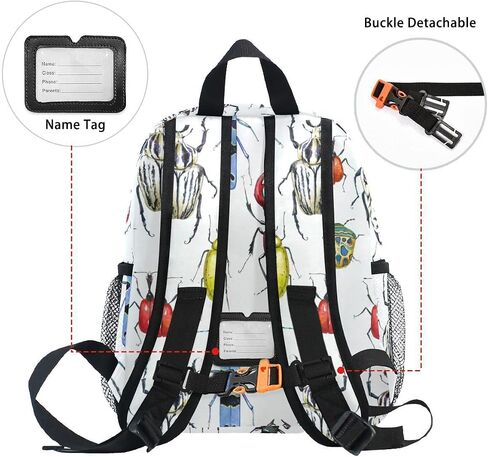 حقيبة ظهر للأطفال الصغار من Bugs Beetles حقيبة مدرسية للأطفال حقائب ظهر لرياض الأطفال ومرحلة ما قبل المدرسة والحضانة والبنات والأولاد، M in Kuwait