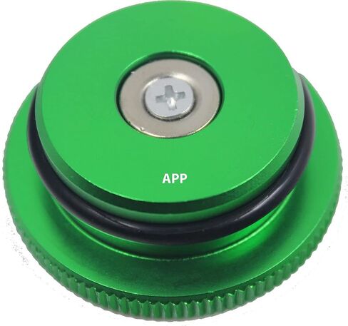 Diesel Fuel Cap - Larger Size Billet Aluminum Tank Gas Cap Compatible with 13-19 Dodge Ram 1500 2500 Cummins EcoDiesel GM 3.0 Duramax Pick-up Truck Accessories - Replacement Eco Tanks Magnetic Green in Saudi Arabia