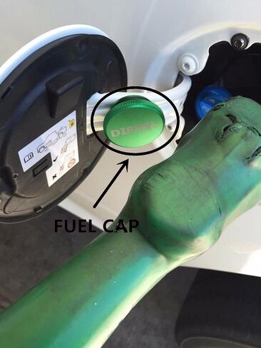 Diesel Fuel Cap - Larger Size Billet Aluminum Tank Gas Cap Compatible with 13-19 Dodge Ram 1500 2500 Cummins EcoDiesel GM 3.0 Duramax Pick-up Truck Accessories - Replacement Eco Tanks Magnetic Green in Saudi Arabia