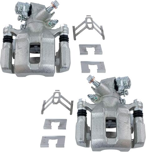 TRQ Rear Disc Brake Caliper Pair Set LH & RH Sides for Honda Civic Acura RSX in Kuwait