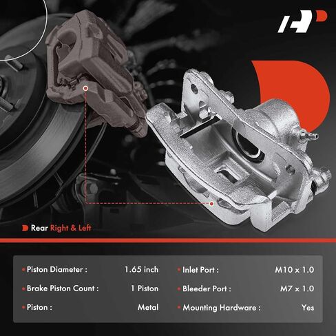 A-Premium Disc Brake Caliper Assembly with Bracket Compatible with Select Acura, Honda and Isuzu Models - SLX, Passport, Amigo, Axiom, Rodeo, Rodeo Sport, Trooper - Rear Driver and Passenger Side in Saudi Arabia