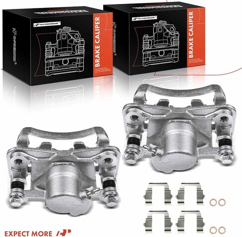 A-Premium Disc Brake Caliper Assembly with Bracket Compatible with Select Acura, Honda and Isuzu Models - SLX, Passport, Amigo, Axiom, Rodeo, Rodeo Sport, Trooper - Rear Driver and Passenger Side in Saudi Arabia