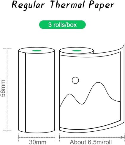 ورق طباعة حراري رسمي ورق طابعة صغير 57 × 30 سم (ورق حراري عادي) in Kuwait