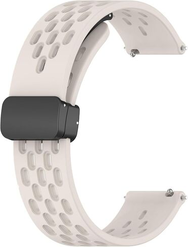 ID208 Plus Smart Watch Band, Lamshaw Breathable Soft Silicone Sport Band with Magnetic Butterfly Clousure Replacemet Straps Compatible for Quican ID208 Plus 1.8 Inches, aeac ID208 Plus, WMK ID208 Plus 1.8 Inches Smart Watch, Fitpolo ID208 Plus 1.8'' Smart in Saudi Arabia