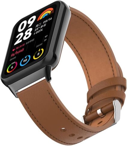 سوار Mi Band 8 Pro من الجلد المعدني الأنيق بديل لأساور المعصم متوافق مع Xiaomi 8 Pro/Redmi Smartwatch 4 (غير متضمن مع جهاز التعقب) in Kuwait