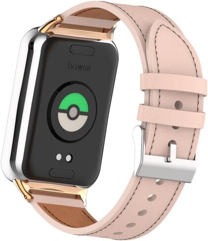 سوار Mi Band 8 Pro من الجلد المعدني الأنيق بديل لأساور المعصم متوافق مع Xiaomi 8 Pro/Redmi Smartwatch 4 (غير متضمن مع جهاز التعقب) in Kuwait