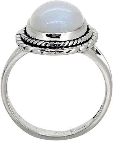 YoTreasure Moonstone Ring Solid 925 Sterling Silver Jewelry in Saudi Arabia