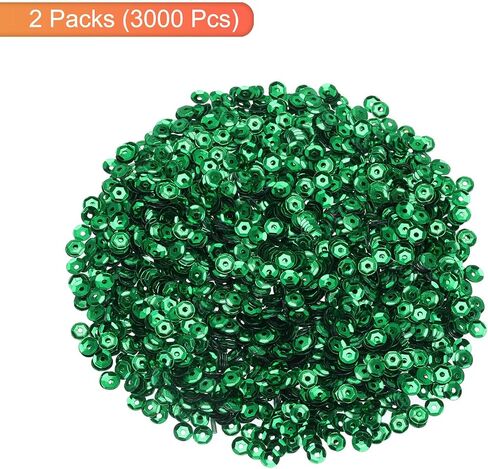 MECCANIXITY Loose Sequins 4MM Silver Backed Sequins 3000Pcs Cup Sequins Embroidery Sequins for Jewelry Making Crafts Sewing,Champagne Color in Saudi Arabia