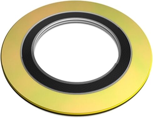 Sur-Seal, Inc. Teadit 9000IR18316GR600 حشية ملفوفة حلزونية مع حلقة داخلية 316SS، حجم الأنبوب 18 بوصة × شفة فئة 600# × 316SS/جرافيت مرن in Kuwait