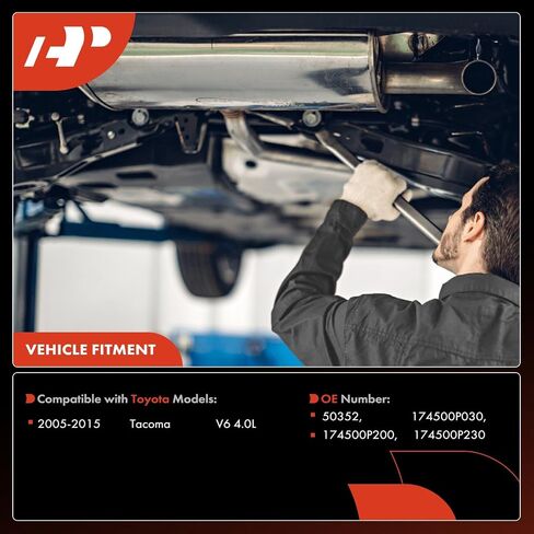 مجموعة المحول الحفاز الأيسر A-Premium متوافقة مباشرة مع Toyota Tacoma 2005-2015 4.0L، متوافقة مع EPA، استبدال # 174500P230 in Saudi Arabia
