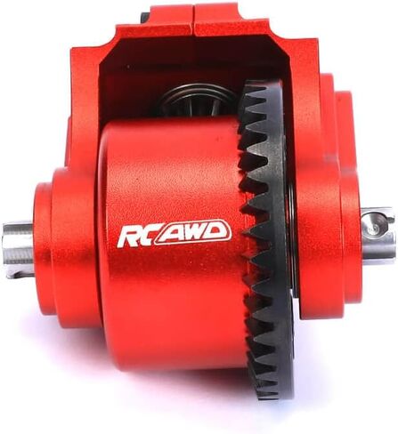 RCAWD Metal Gear F/R Transmission Module Set 1/10 Arrma Bigrock Granite Kraton Outcast Senton Vorteks 1/8 Infraction Typhon Vendetta Parts(Red) in Saudi Arabia