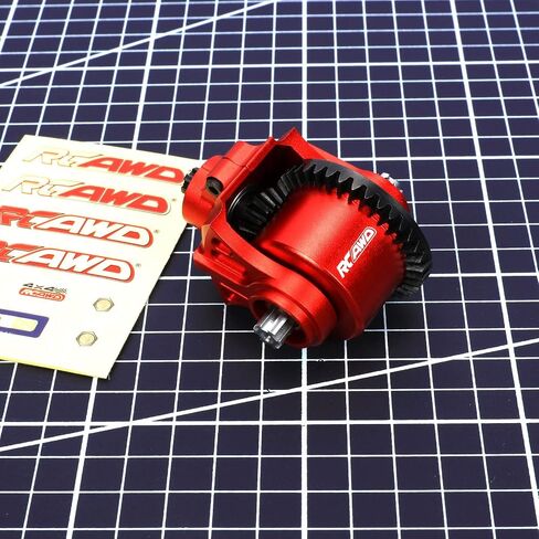 RCAWD Metal Gear F/R Transmission Module Set 1/10 Arrma Bigrock Granite Kraton Outcast Senton Vorteks 1/8 Infraction Typhon Vendetta Parts(Red) in Saudi Arabia