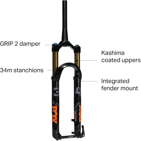 Fox Racing Shox 34 Float 29 Grip 2 Factory Boost Fork أسود لامع، 130 ملم، 51 ملم in Kuwait