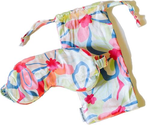 Mary Square Leader of The Pack Blue Leopard 8.5 x 4 Polyester Sleep Mask in Saudi Arabia