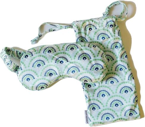 Mary Square Leader of The Pack Blue Leopard 8.5 x 4 Polyester Sleep Mask in Saudi Arabia