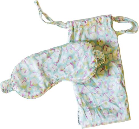 Mary Square Leader of The Pack Blue Leopard 8.5 x 4 Polyester Sleep Mask in Saudi Arabia
