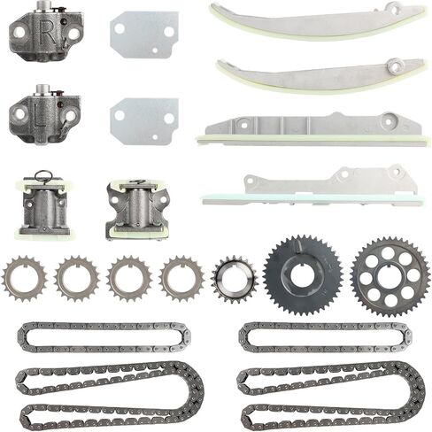 مجموعة سلسلة توقيت محرك PUENGSI، مجموعة سلسلة توقيت متوافقة مع 2001 Ford Mustang 4.6L DOHC استبدال # F3LY6268A in Kuwait
