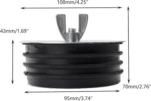 Sewer Cleanout Cap Pool Return Plugs Expansion Pipe Plug Universal Rubber Winter Plug for Most Pools and Sewers (2 Inch) in Saudi Arabia