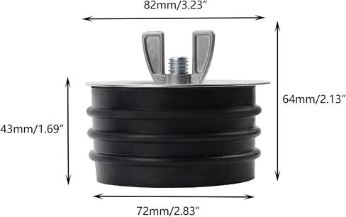 Sewer Cleanout Cap Pool Return Plugs Expansion Pipe Plug Universal Rubber Winter Plug for Most Pools and Sewers (2 Inch) in Saudi Arabia